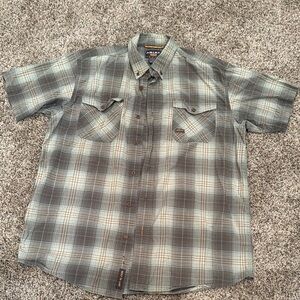 Ariat Men's Green Plaid Shirt
